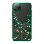 Capac Protectie Spate Kingxbar Cu Cristale Swarovski Colectia Flying Pentru iPhone 11 Pro Max - Verde