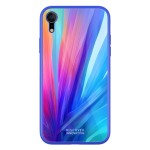 Capac Protectie Spate Nillkin Tempered Plaid Case Pentru iPhone Xr - Albastru