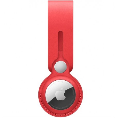 Airtag Apple Din Piele Loop - Rosu