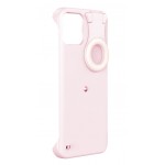 Capac Protectie Spate Pc+tpu Selfie Ring Light Pentru iPhone 12 Pro Max - Roz