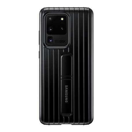 H Capac Protectie Spate Protective Standing Cover Samsung Pentru Samsung Galaxy S20 Ultra - Negru