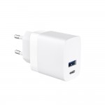 Incarcator Retea Cellara 15w Dual Usb A Qc 3a + Usb C Pd 25w - Alb