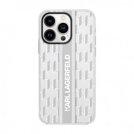 Capac Protectie Spate Karl Lagerfeld Pentru Iphone 14 Plus Mono Vertical Stripe - Gri