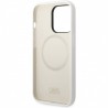 Capac Protectie Spate Karl Lagerfeld Din Silicon Magsafe Pentru Iphone 14 Pro Rue Saint Guillaume - Alb