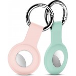 Husa De Protectie Din Silicon Cu Breloc Pentru Apple Airtag - Roz