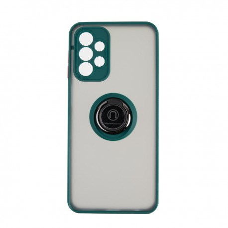 Capac Protectie Spate Colectia Soft Shape With Ring Pentru Samsung Galaxy A23 5G - Verde