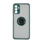 Capac Protectie Spate Colectia Soft Shape With Ring Pentru Samsung Galaxy A04S 4G/A13 5G - Verde
