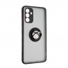 Capac Protectie Spate Colectia Soft Shape With Ring Pentru Samsung Galaxy A04S 4G/A13 5G- Negru Rosu