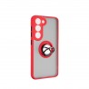 Capac Protectie Spate Colectia Soft Shape With Ring Pentru Samsung Galaxy S23 - Rosu