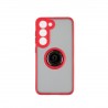 Capac Protectie Spate Colectia Soft Shape With Ring Pentru Samsung Galaxy S23 - Rosu