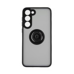 Capac Protectie Spate Colectia Soft Shape With Ring Pentru Samsung Galaxy S23 Plus - Negru