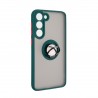 Capac Protectie Spate Colectia Soft Shape With Ring Pentru Samsung Galaxy S23 Plus - Verde