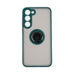 Capac Protectie Spate Colectia Soft Shape With Ring Pentru Samsung Galaxy S23 Plus - Verde