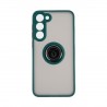 Capac Protectie Spate Colectia Soft Shape With Ring Pentru Samsung Galaxy S23 Plus - Verde