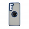 Capac Protectie Spate Colectia Soft Shape With Ring Pentru Samsung Galaxy S23 Plus - Albastru