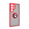 Capac Protectie Spate Colectia Soft Shape With Ring Pentru Samsung Galaxy S23 Ultra - Rosu