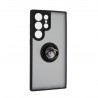 Capac Protectie Spate Colectia Soft Shape With Ring Pentru Samsung Galaxy S23 Ultra - Negru