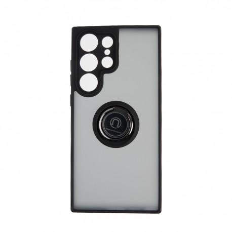 Capac Protectie Spate Colectia Soft Shape With Ring Pentru Samsung Galaxy S23 Ultra - Negru