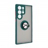 Capac Protectie Spate Colectia Soft Shape With Ring Pentru Samsung Galaxy S23 Ultra - Verde