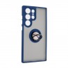 Capac Protectie Spate Colectia Soft Shape With Ring Pentru Samsung Galaxy S23 Ultra - Albastru