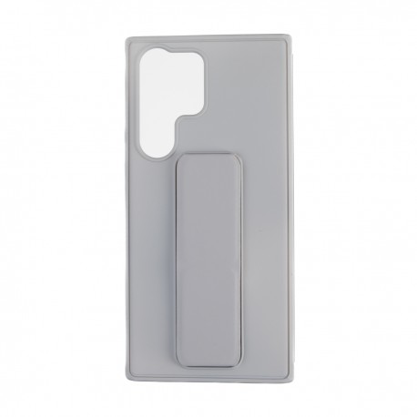 Capac Protectie Spate Colectia Stand Pentru Samsung Galaxy S23 Ultra - Gri Deschis