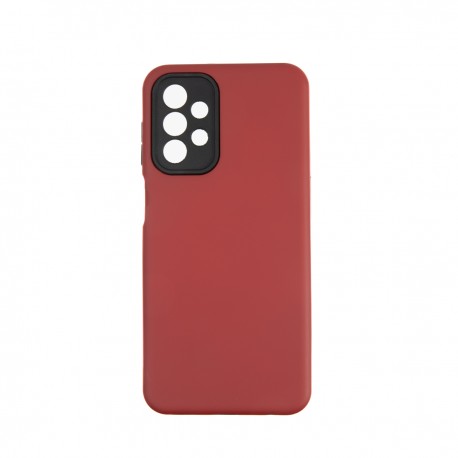 Capac Protectie Spate Colectia Colourful Pentru Samsung Galaxy A23 5G - Rosu Inchis