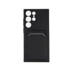 Capac Protectie Spate Colectia Soft Card Slot Pentru Samsung Galaxy S23 Ultra - Negru