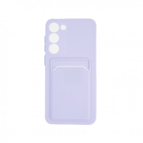 Capac Protectie Spate Colectia Soft Card Slot Pentru Samsung Galaxy S23 Plus - Mov Deschis