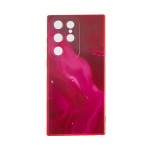 Capac Protectie Spate Colectia Soft Waves Pentru Samsung Galaxy S23 Ultra - Rosu