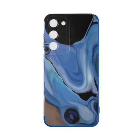 Capac Protectie Spate Colectia Soft Waves Pentru Samsung Galaxy S23 Plus - Albastru