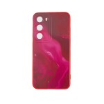 Capac Protectie Spate Colectia Soft Waves Pentru Samsung Galaxy S23 - Rosu