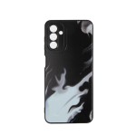 Capac Protectie Spate Colectia Soft Waves Pentru Samsung Galaxy A04S 4G/A13 5G - Negru