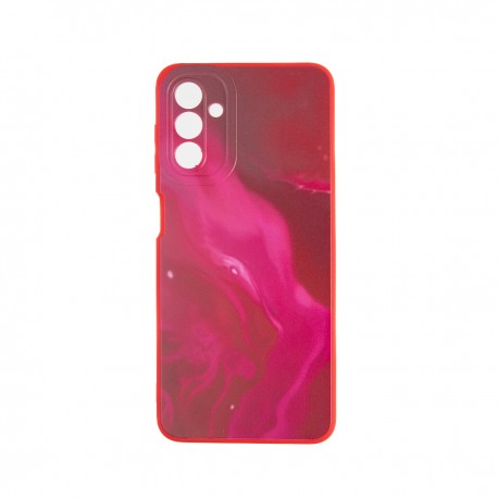 Capac Protectie Spate Colectia Soft Waves Pentru Samsung Galaxy A04S 4G/A13 5G - Rosu