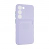 Capac Protectie Spate Colectia Soft Card Slot Pentru Samsung Galaxy S23 - Mov Deschis