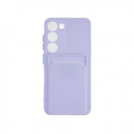 Capac Protectie Spate Colectia Soft Card Slot Pentru Samsung Galaxy S23 - Mov Deschis