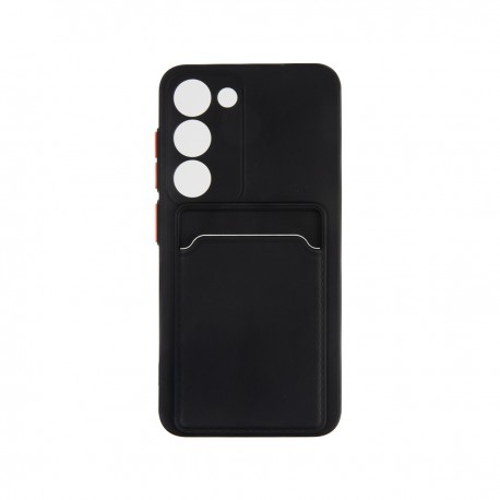 Capac Protectie Spate Colectia Soft Card Slot Pentru Samsung Galaxy S23 - Negru