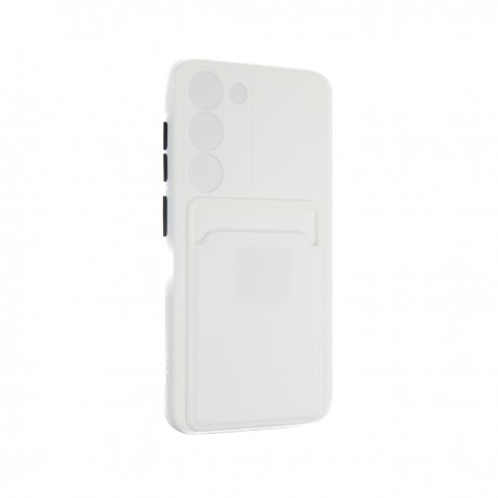 Capac Protectie Spate Colectia Soft Card Slot Pentru Samsung Galaxy S23 - Alb