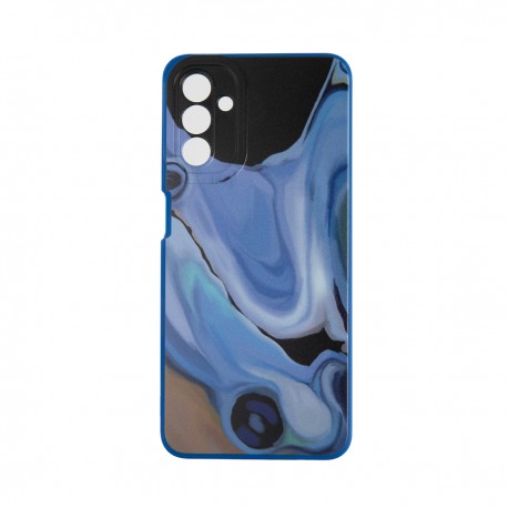 Capac Protectie Spate Colectia Soft Waves Pentru Samsung Galaxy A04S 4G/A13 5G - Albastru