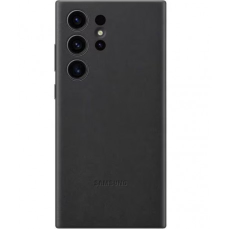 Capac Protectie Spate Samsung Din Piele Pentru Samsung Galaxy S23 Ultra - Negru