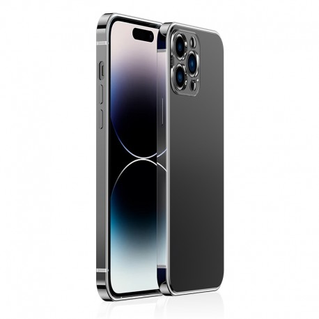 Capac Protectie Spate Cellara Colectia Mettalic Pentru iPhone 14 Pro - Gri