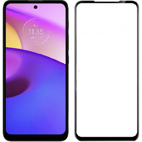 Folie Protectie Ecran Sticla 2.5 Full Glue Cellara Pentru Motorola E40 4G - Negru