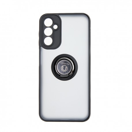 Capac Protectie Spate Colectia Soft Shape With Ring Pentru Samsung Galaxy A14 5G - Negru