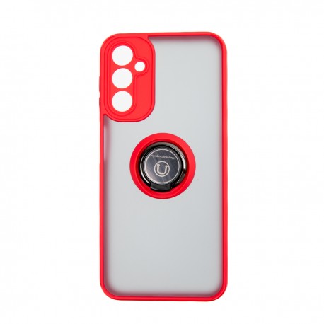 Capac Protectie Spate Colectia Soft Shape With Ring Pentru Samsung Galaxy A14 5G - Rosu