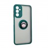 Capac Protectie Spate Colectia Soft Shape With Ring Pentru Samsung Galaxy A14 5G - Verde
