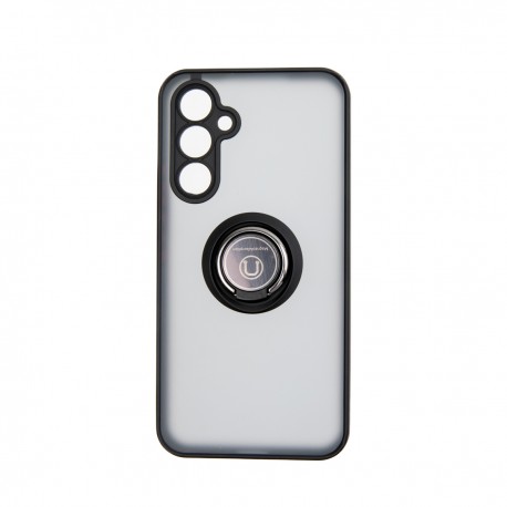 Capac Protectie Spate Colectia Soft Shape With Ring Pentru Samsung Galaxy A54 5G - Negru Rosu