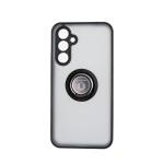 Capac Protectie Spate Colectia Soft Shape With Ring Pentru Samsung Galaxy A54 5G - Negru Rosu