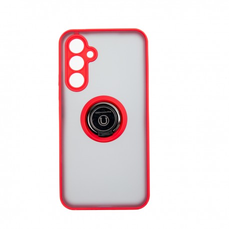 Capac Protectie Spate Colectia Soft Shape With Ring Pentru Samsung Galaxy A54 5G - Rosu
