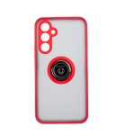 Capac Protectie Spate Colectia Soft Shape With Ring Pentru Samsung Galaxy A54 5G - Rosu
