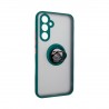 Capac Protectie Spate Colectia Soft Shape With Ring Pentru Samsung Galaxy A54 5G - Verde