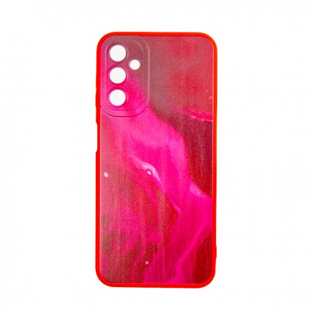 Capac Protectie Spate Colectia Soft Waves Pentru Samsung Galaxy A14 5G - Rosu